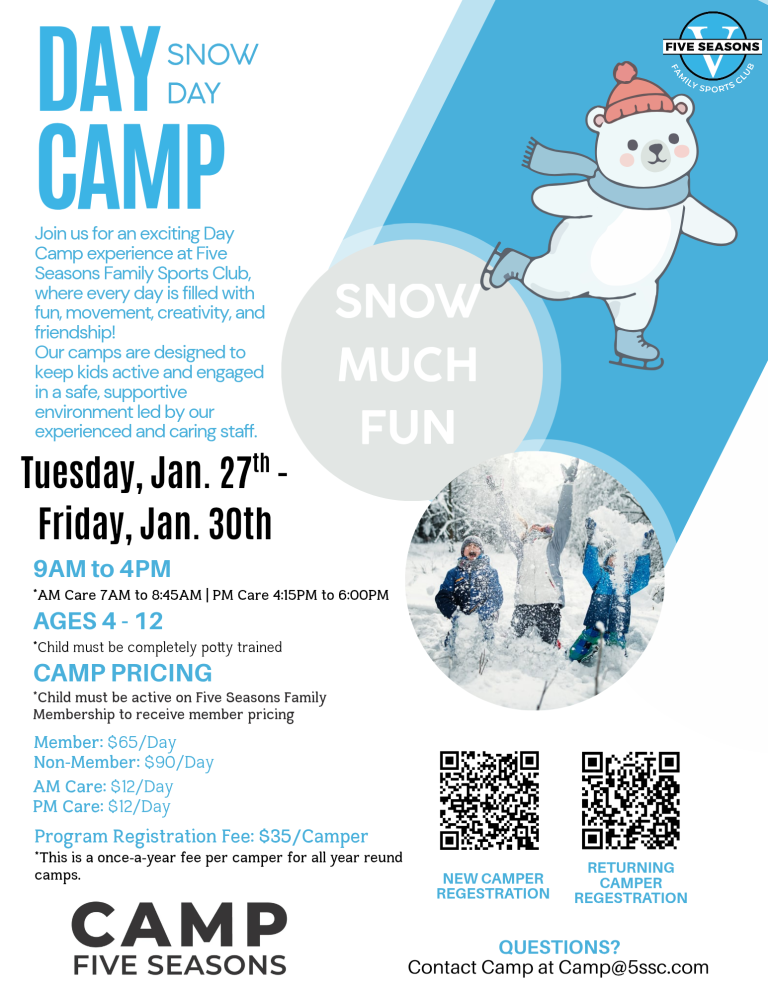Kids Camp Snow Day Camp Jan. 27 - Jan. 30