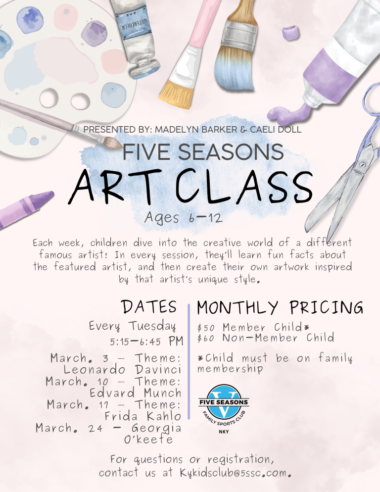 March Art Classes for Kids