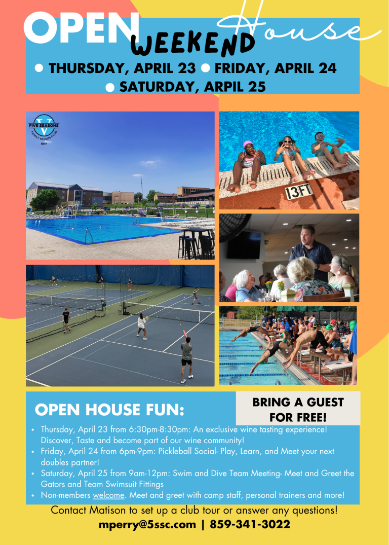 April 23-25 Open House Weekend