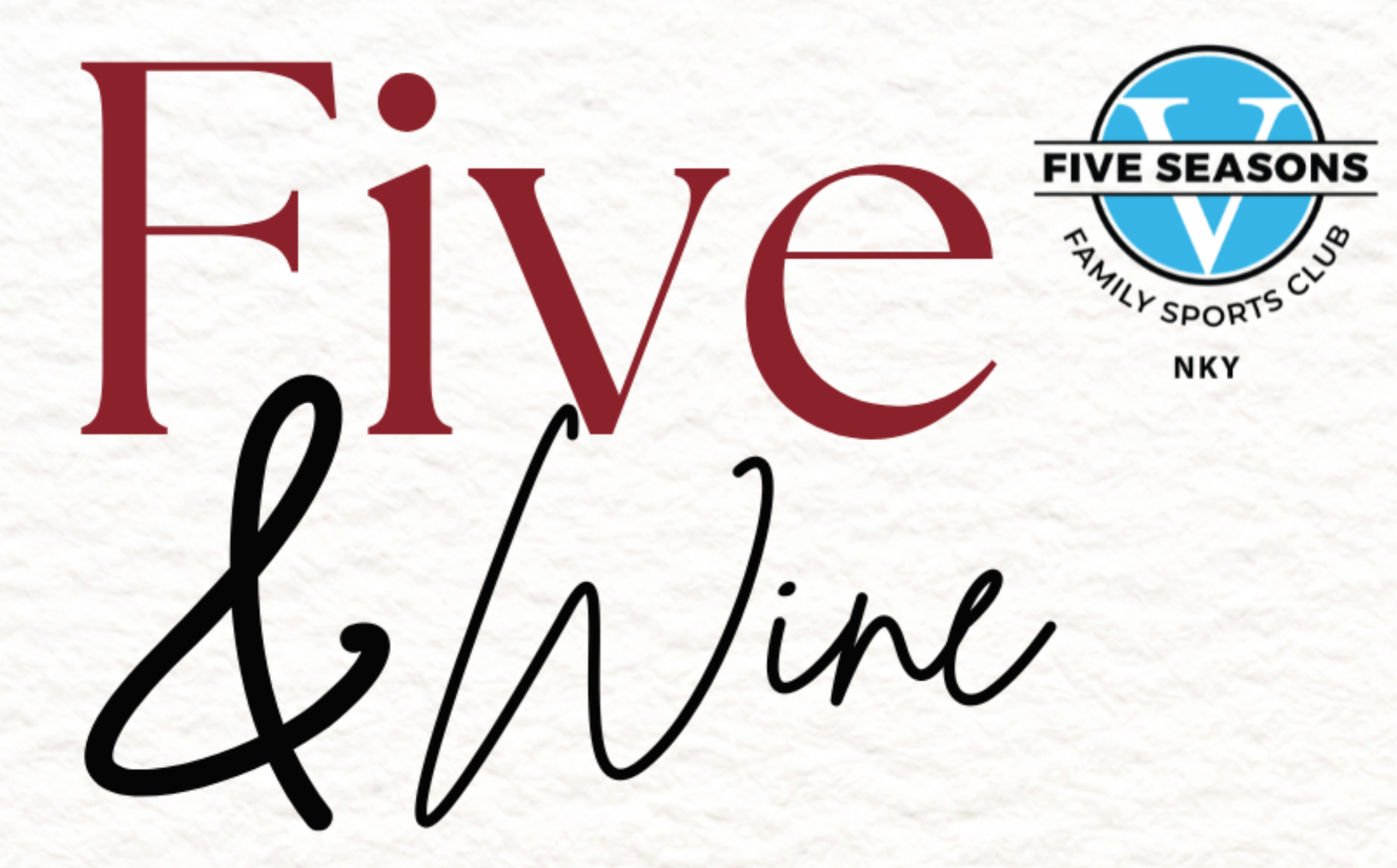 Five and Wine logo Website Header.