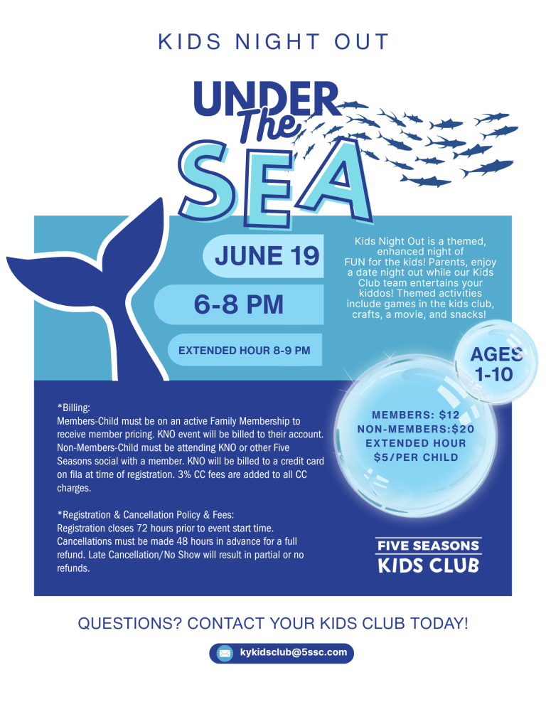 June Kids Night Out theme - Under the Sea